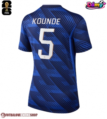 Francie Jules Kounde #5 Domácí Dres pro Dámy MS 2026 Krátkým Rukávem